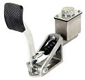 Empi Hydraulic Pedal Assembly, Single Pedal, Single Tall Reservoir, 3/4" Bore, Polished