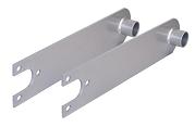 Empi Spring Plates, Heavy Duty, IRS Transmission for 21 3/4" Bars, Pair (Painted) (Swing axle model shown)