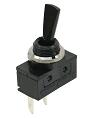 Toggle Switch, ON/OFF, Black Lever, Each
