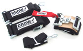 Crow 5 point 3" harness (wrap around) blk.
