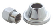 Chrome ALT./GEN. Nut & Spacer 2 Piece Set