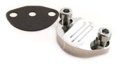 Fuel pump billet block off plate