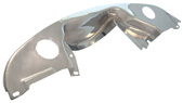 Rear Tin W/O Hose W/Heat Riser Chrome