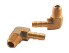 90 Deg Fuel Fitting 1/8 NPT x 1/4 Hose barb