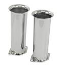 Chrome Velocity Stacks, 6" Tall, Pair