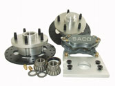 Type 2 Disc Brake Kit, 63-Earlier - Front (Four Piston) for Porsche Wheels