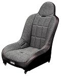 Race Trim High Back Racing Seat - Black Vinyl/ Tweed Fabric