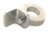 Clamp On Polished Foot Stop 1" Clamp