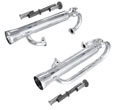 Buggy Dual Racing Exhast, Chrome